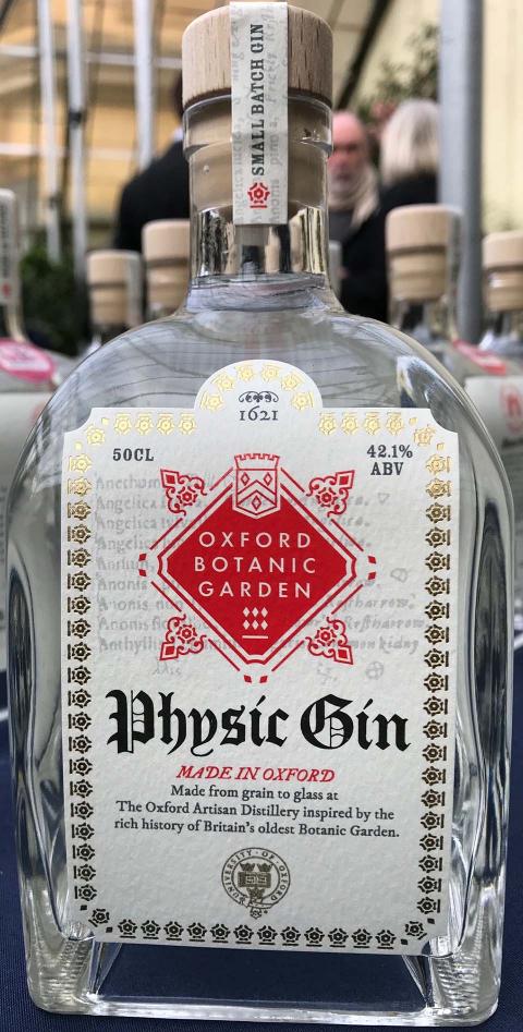 A bottle of Physic Gin