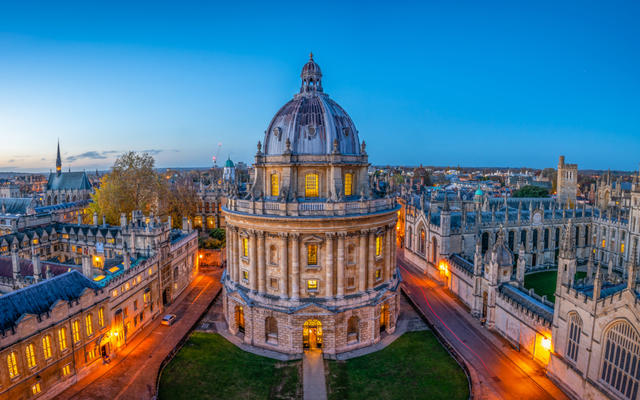 Evening Skyline of Oxford featuring the Bodleian Library