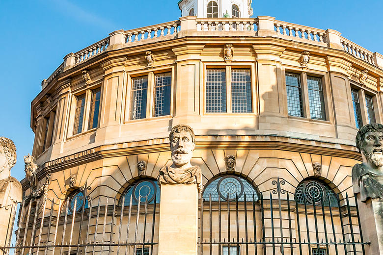 A view of Oxford's Sheldonian Theatre from Broad Street
