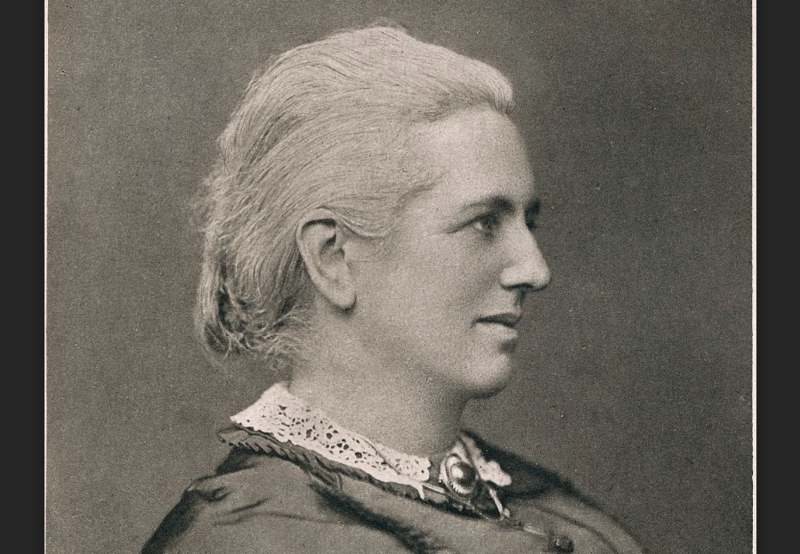 Portrait of Charlotte Yonge the Victorian novelist