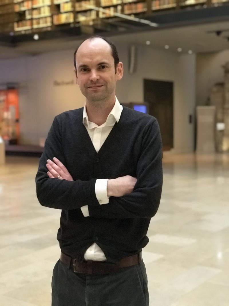 Dr Toby Ord in the Weston Library, Oxford