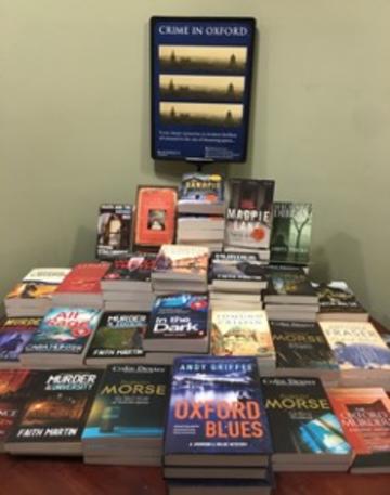The Crime Book Table at Blackwells Book Shop, Oxford