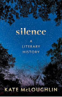 Book cover depicting a starry night sky, for the book called 'Silence'