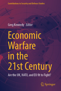 Book cover for 'Economic Warfare in the 21st Century'